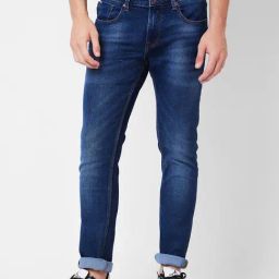 Spykar Blue Skinny Fit Low Rise Jeans-image-51