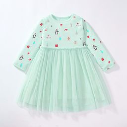 JC SPARKLE Girls Conversational Printed Fit & Flare Dress-image-37