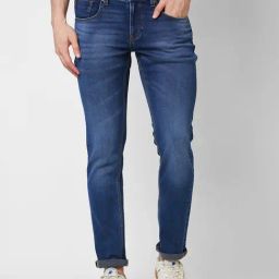 Spykar Blue Skinny Fit Low Rise Jeans-image-58