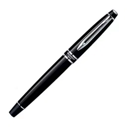 Waterman Expert Black Fountain Pen Medium Chrome Trim Mars Black Body Color, 9000017135-image-18