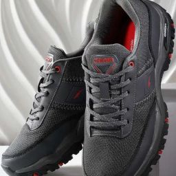 Asian Men's Grey Running Shoes-47