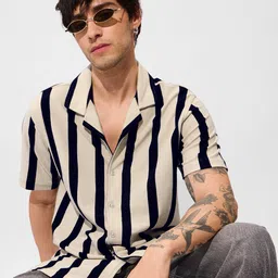 The Souled Store Men Opaque Striped Casual Shirt-image-99