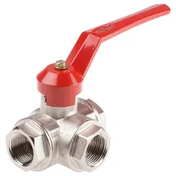 RS PRO Brass Reduced Bore, 3 Way, Ball Valve, BSPP 25.4 mm, 25bar Operating Pressure Model No 486176-image-79