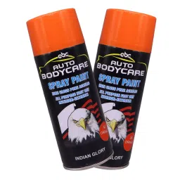 AllExtreme Multipurpose High Gloss Pure Acrylic Fast Dry Colour Spray Paint Can for Cars and Bikes (2 Pcs, Orange)-image-5