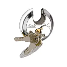 Link 78 mm Stainless Steel Nickle Plated Finish 3 Keys Padlock-image-90