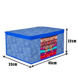 Kuber Industries Blue Set of 3 Regular Multi-Utility Organisers image 5