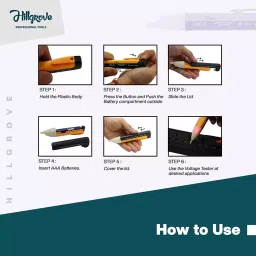 Hillgrove 2-in-1 Reversible Phillips & Slotted Standard Screwdriver & Non-Contact Voltage Tester Combo, HGCM253M1 image 4