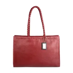 Hidesign Juno 03 Red Solid Medium Shoulder Handbag-image-54