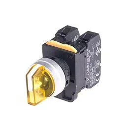 Teknic 3 Position 6-130 V Green LED Bulb and Green Lens Illuminated Selector, P2ASL1-3P image 1