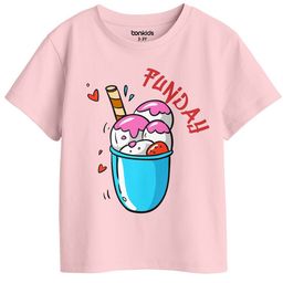 BonOrganik Girls Graphic Printed Round Neck Cotton T-shirt-image-51