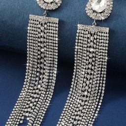 DressBerry Teardrop Shaped Drop Earrings-17