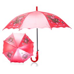 Babyhug Free size Umbrella With Teddy Bear Print - Dark Pink-14