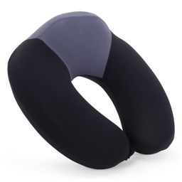 The Quirk Box Memory Foam Travel Neck Pillow Black & Grey-image-76