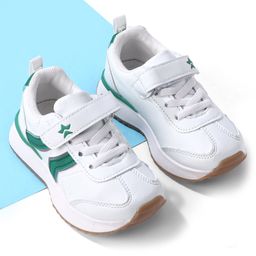 Cute Walk by Babyhug Velcro Closure Sneakers - White & Green-image-76