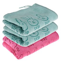 Kuber Industries Cleaning Towel | Reusable Cleaning Towel for Baby | Duster Towel for Home Cleaning | Skip Cleaning Cloth Towel with Hanging Loop | 30x40 | Pack of 3 | Multi-96