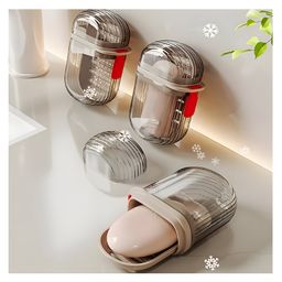 COZY VIBES Travel Soap Case, Portable Versatile Small Soap Case with Lid Can for Bathroomsshowers, Gyms, Efficient Drainage and Leak-Proof Seal Ensure Soap Stays Dry-PACK OF 1-COLOR MAY VARY image 2
