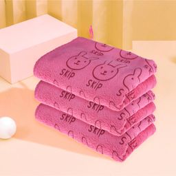 Kuber Industries Cleaning Towel | Reusable Cleaning Towel for Baby | Duster Towel for Home Cleaning | Skip Cleaning Cloth Towel with Hanging Loop | 30x40 | Pack of 3 | Multi image 2