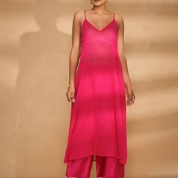 Gulabo by Abu Sandeep Women Shoulder Straps Regular Kurta Set-picture-34