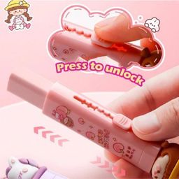 SKB Sliding Retractable Push & Pull Fancy Eraser - Colour & Design May Vary image 4