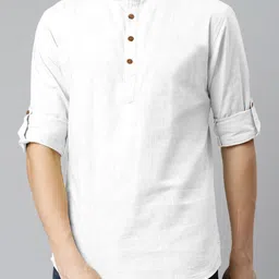 Fifth U Men White Kurta-picture-18