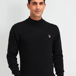 U.S. Polo Assn. Denim Co. MenRound Neck Longline Pullover Sweater-picture-25