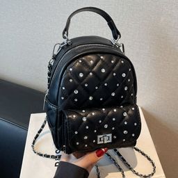 Outzidr Women Stonepop Mini Solid Embellished Backpack-image-82