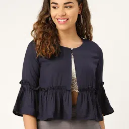 Style Quotient Navy Shrug-36