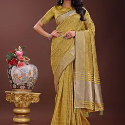 Pandadi Saree Checked Zari Organza Sarees-image-93