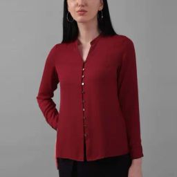 Allen Solly Maroon Regular Fit Top-image-25