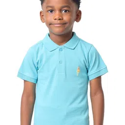 Nuego Boys Polo Collar Bio Finish T-shirt-image-40