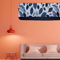 Kalra Magic Set Of 2 Blue Printed Outdoor & Indoor Air Conditioner Cover-11