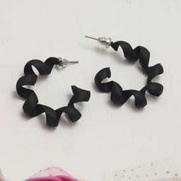 Maansh Contemporary Half Hoop Earrings-image-62
