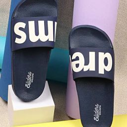 WELCOME Women W DREAMS Navy Slides-picture-10