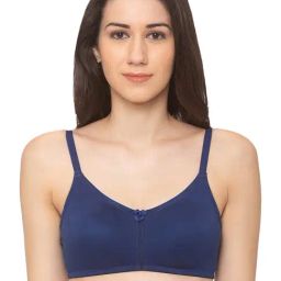 Candyskin Dark Blue Non Wired Non Padded Full Coverage Bra-40