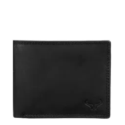 Kara Black Casual Leather Bi-Fold Wallet for Men-picture-22