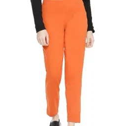 Dollar Missy Orange Elasticated Trousers-image-32