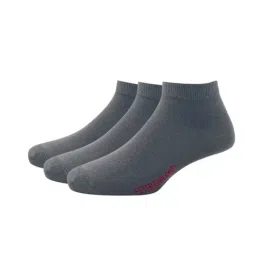 Peter England Grey Cotton Socks (Pack of 3)-image-36