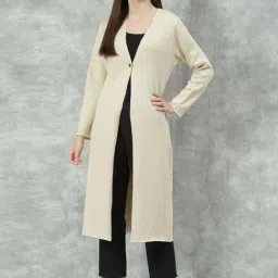 Biba Beige V neck Shrug-picture-31
