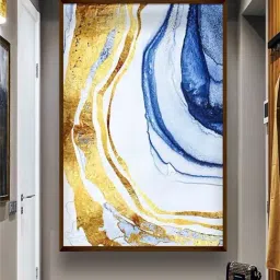 The Art House Abstract Multicolor Canvas Wall Painting-47
