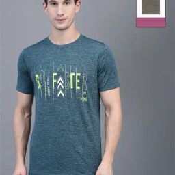 Force NXT Blue & Olive Regular Fit Sports T-Shirt - Pack Of 2-image-37