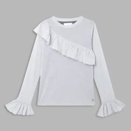 Elle Kids Grey Straight Fit Full Sleeves Top-image-38