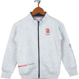Monte Carlo Kids Grey Solid Full Sleeves Sweatshirt-image-51