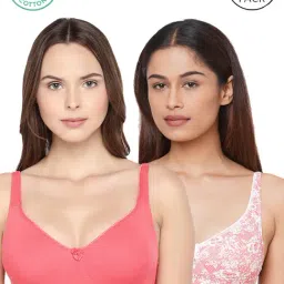 Inner Sense Pink Floral Print Full Coverage Bra - Pack of 2-picture-35