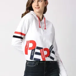 Pepe Jeans White Printed Hoodie-24