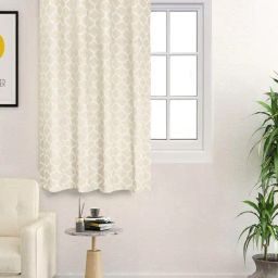 Saral Home Ivory Cotton Window Curtain-48