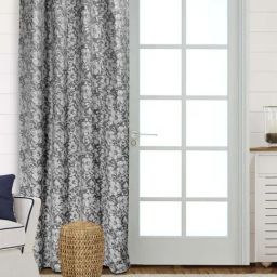 Saral Home Grey Cotton Door Curtain-31