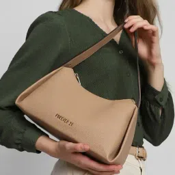 Forever 21 Brown Solid Shoulder Handbag-picture-30