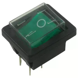 ARCOLECTRIC (BULGIN LIMITED) Switch, Dpst, Green I/O, 16A, 250V, C1353ALGNE-17