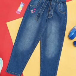 Pantaloons Junior Blue Embroidered Jeans-picture-22