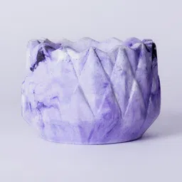 Greyt Purple Textured Cement Geometric  Planter-picture-33